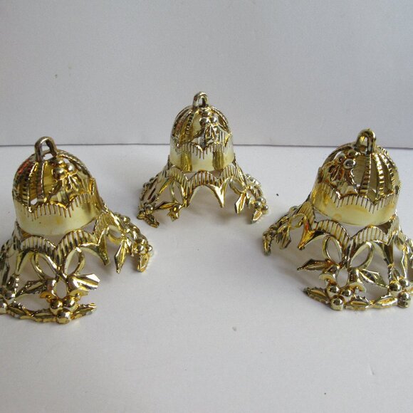 13 Bradford Unbreakable Filigree Plastic Bells Filagree Christmas Ornaments READ - Picture 13 of 16